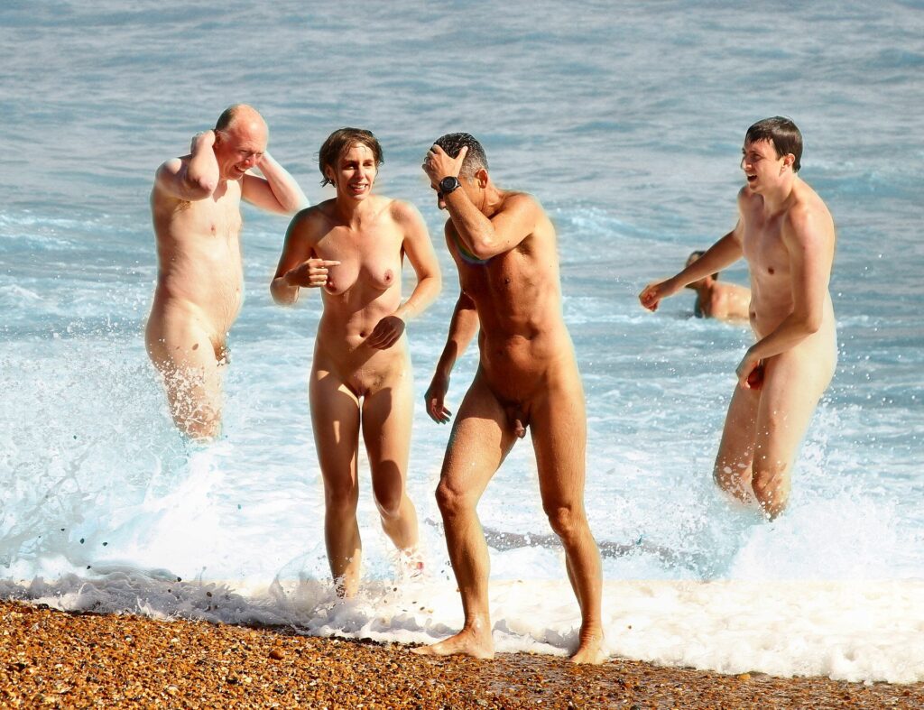 Nude people at beach - Nudity still taboo