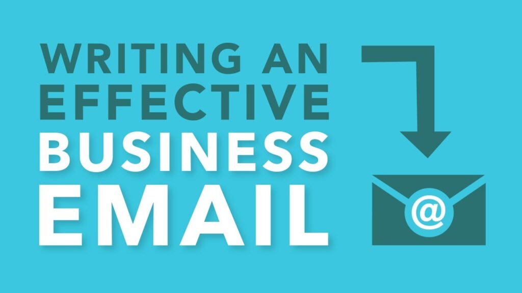 Effective way to write a business email