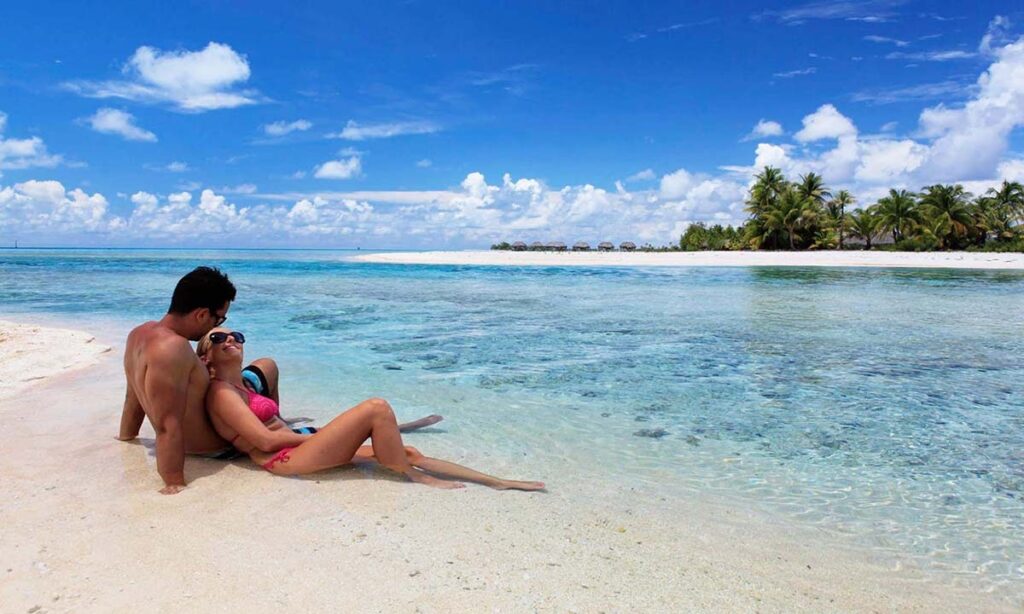 Couple at Bora Bora beaches