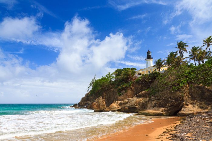 Beach side location of Puerto Rico