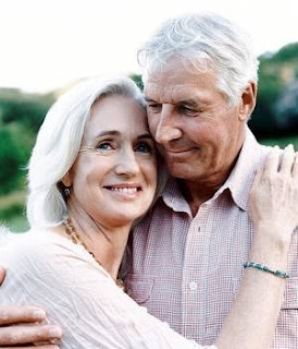 Elderly couple with good bonding