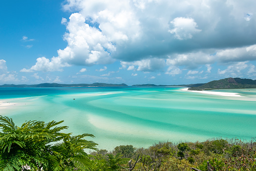 side view of Australia's Whitsunday Islands