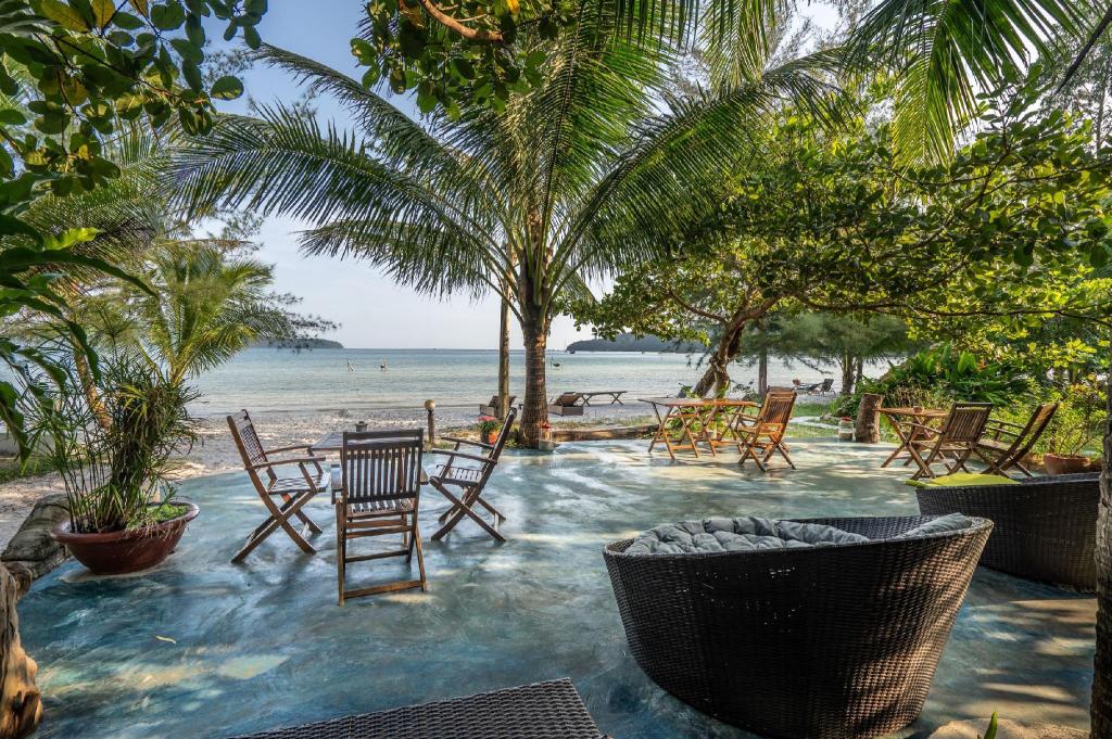 Beach side restaurant at Koh Rong Samloem