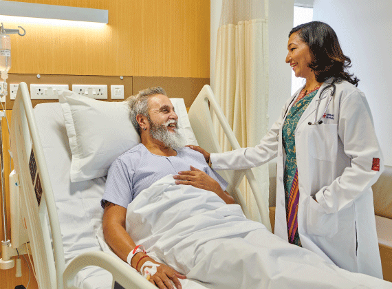 Blood Sugar patient being treated