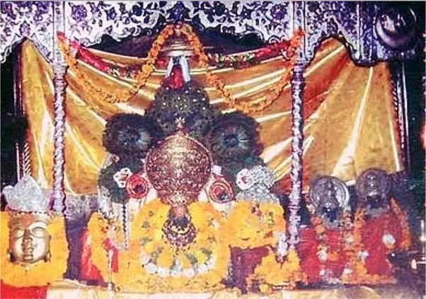 Badrinath idol in shrine