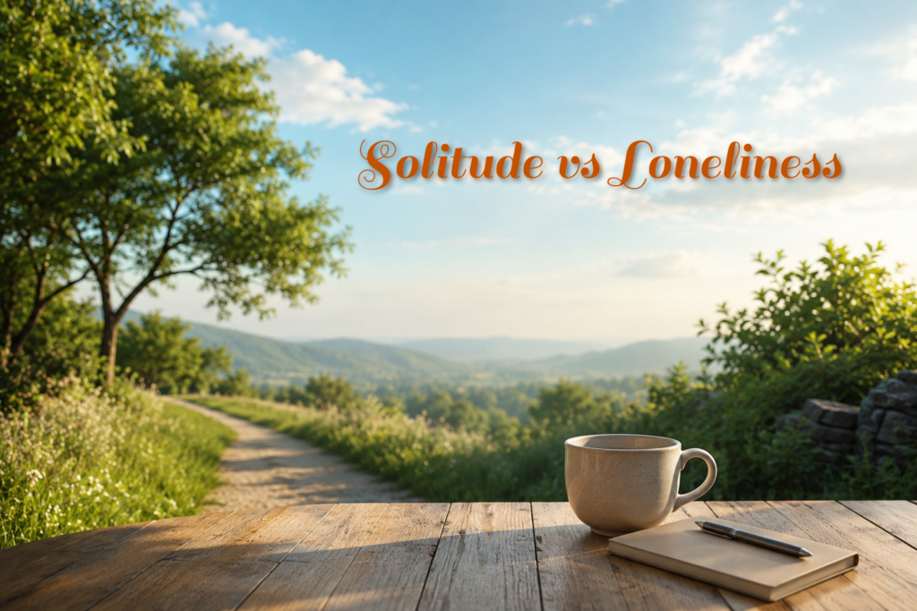 Why People mistake solitude for loneliness.
