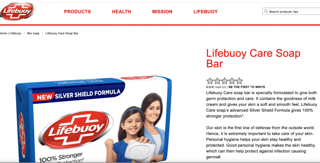 Lifebuoy's Website