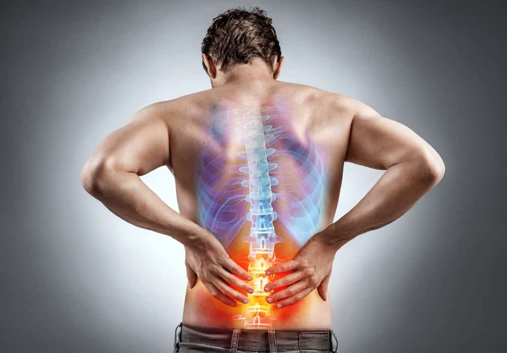 Chronic back pain illustrated