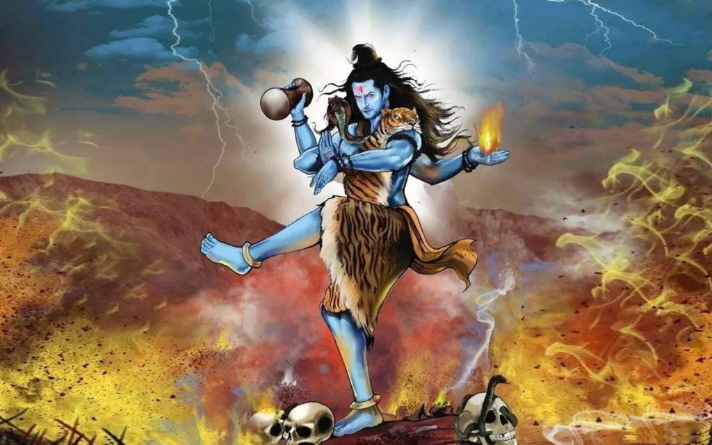 Shiva in Tandav stance