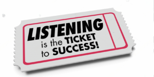 Active listening is a key element of corporate